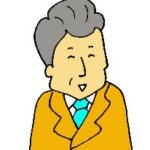 笑顔の年配の相談者